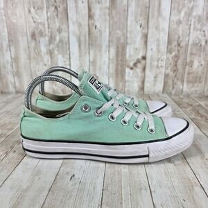 Converse All Star Low Top Canvas Sneakers Mint‎ Green Casual Shoes Women's 7